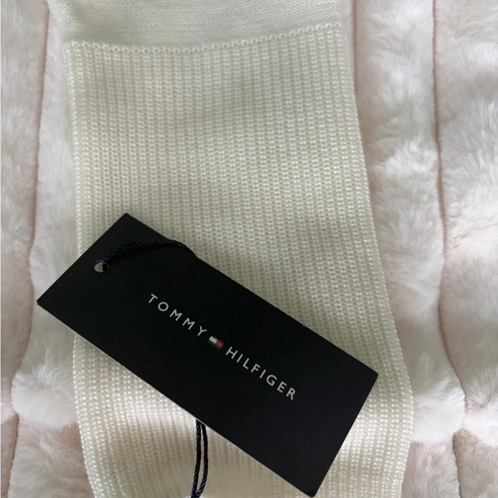 Tommy Hilfiger Black, Gray, and Cream Striped Top New with Tags - Picture 4 of 5